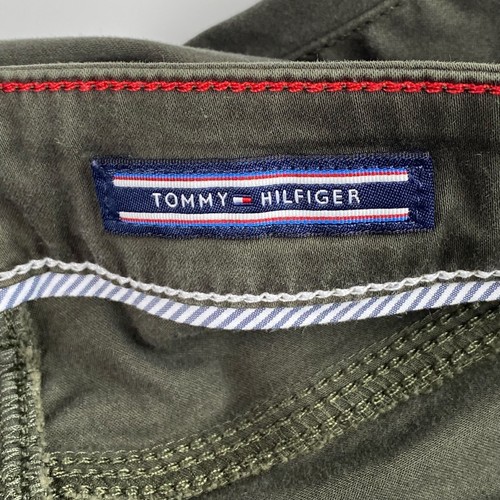 TOMMY HILFIGER 10 Army Green Utility Skinny Fit Pants Casual - Picture 6 of 7