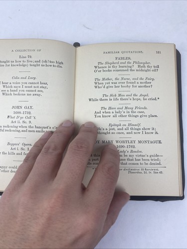 1910? Familiar Quotations Bartlett H.M. Caldwell Suede Softcover - Picture 15 of 22