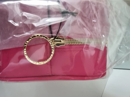 X2 Brandneu Ted Baker Medium Kulturtasche Kosmetik Make up Urlaub Reisetasche Rosa - Bild 7 von 8