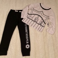 Little Boys Star Wars Sz 5 Stormtroopers Joggers NWT Dearth Vader Outfit Set