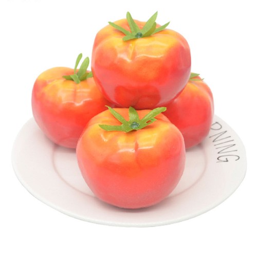 10 Pcs Finto Pomodoro Realistico Artificiale Prop Per Modellare Il - Imagen 6 de 12
