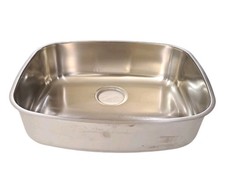 Swanstone Stainless Steel Kitchen Sink Undermount 20 9/16 x 16 5/8" Single Bowl