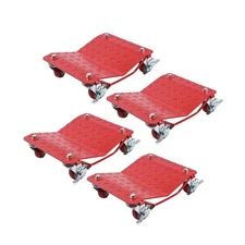 Wheel Dolly Set of 4, 6000LBS Car Moving, Wheel Dolly Car Tire Stake Set, Hea...