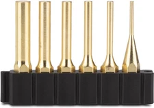 Fix It Sticks Brass Pin Punch Set, 6 Punches, FISPPSB6P Gunsmithing Tool
