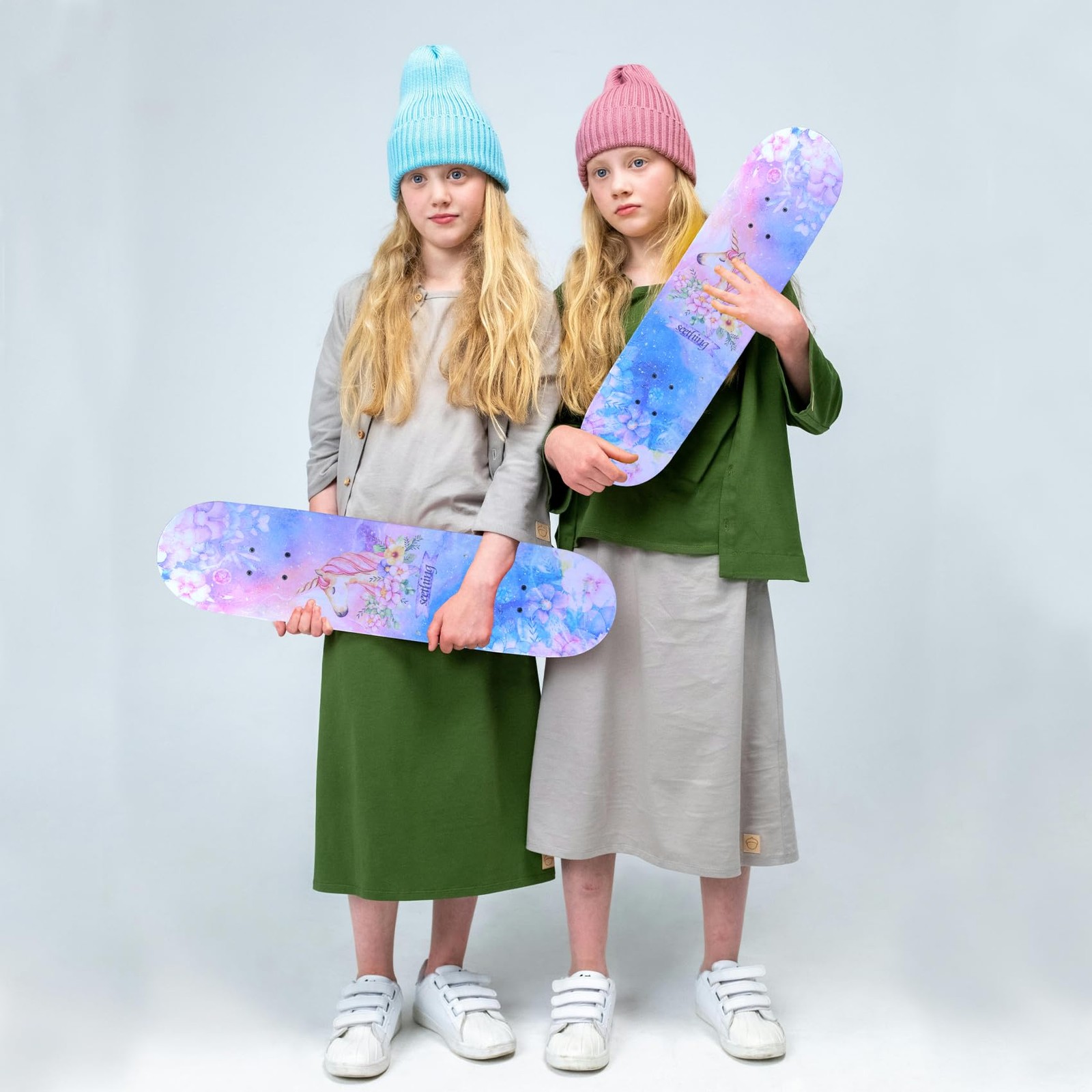 Skateboards for Beginners Kids Boys Girls and Adults,31''x8'', 7-Layer Maple,