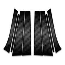 8pc Carbon Fiber Pillar Post Covers For 2007-2017 Buick Enclave 8pc Carbon Fiber Pillar Post Covers For 2007-2017 Buick Enclave