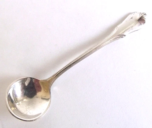 WALLACE 1942 Sterling Silver GRAND COLONIAL 2 3/8" SALT CELLAR SPOON VTG No Mono