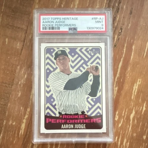 2017 Topps Heritage High Number Rookie Performers Aaron Judge #RP-AJ PSA 9