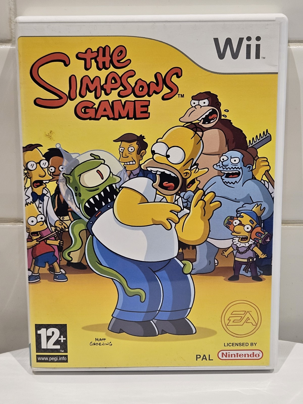 The Simpsons Game (Nintendo Wii, 2007) 100% Complete With Manuals UK PAL Version