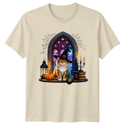 Süß Geist Katze Halloween Hexe T-Shirt gruselig süß Halloween Halloween Geschenk