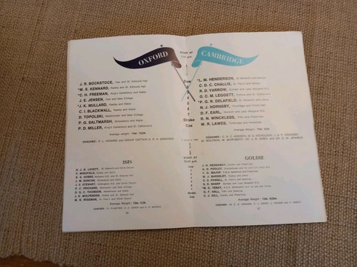University Boat Race Programm Samstag 25. März 1967 Offical Vintage Programm - Bild 6 von 8