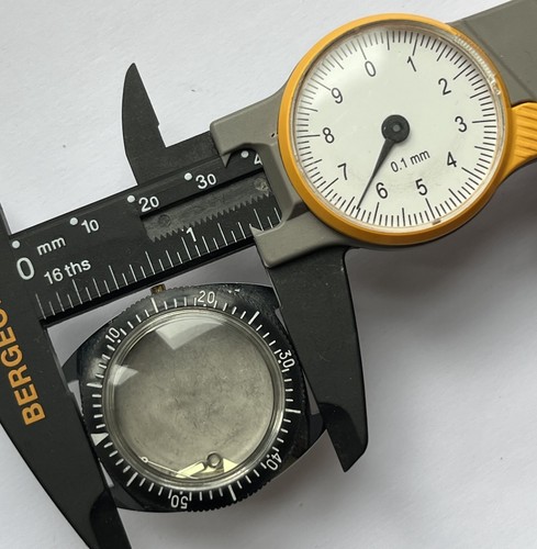 NOS BOITIER MONTRE DE PLONGEE + AIGUILLES @ LUNETTE @ DIVING CASE WATCH 36,4 MM - Photo 10/10
