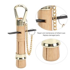 Wooden Snooker Pool Cue Tip Repair Tool Portable Billiard Cue Repairer Accessory
