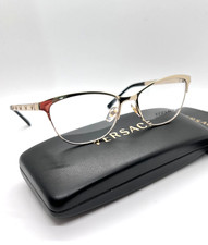 VERSACE 1251 1252 Women Eyeglasses 53-16-140 Pale Gold 100% Authentic