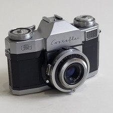 Carl Zeiss Ikon Contaflex SLR Camera, Pantar 2.8/45 Lens With leather Case