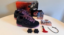 Heelys Bliss 2 Youth Roller Shoes Black/Pink Size 3 With Box Accessories 7114