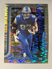 2025 Topps Chrome Football #100 Sam LaPorta PULSAR REFRACTOR - Lions