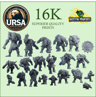 Brutefun- Pig Iron, Orc, Complete Fantasy Football Team Inc Bases