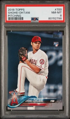 Shohei Ohtani RC PSA 8 2018 Topps Pitching Los Angeles Angels #700