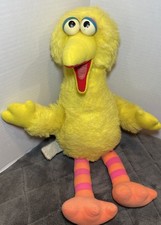 1986 PlaysKool Sesame Street Big Bird Plush 22" Vintage No Sound