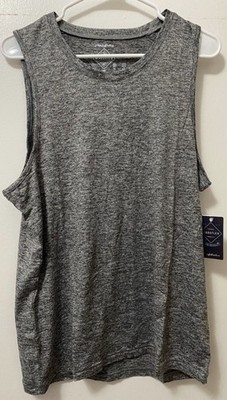 Flag & Anthem MadeFlex Men s Crew Neck Gray Sleeveless Tank Top Shirt Medium NWT