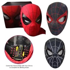 Spider-Man Mask Moveable Eyes Halloween Costume Cosplay Prop Mask NEW