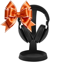 Knox Gear Aluminum Headphone Stand Desk Solid Base Mount PRO Audio (Black)