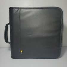 Case Logic CD/DVD Case Binder Black Pleather Holds 108 Discs Holder Organizer