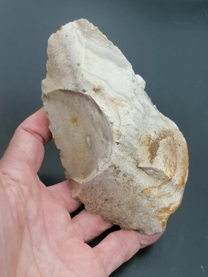 Upper Paleolithic prob. Aurignacian France Large scraper Beautiful shape - Image 2 of 4