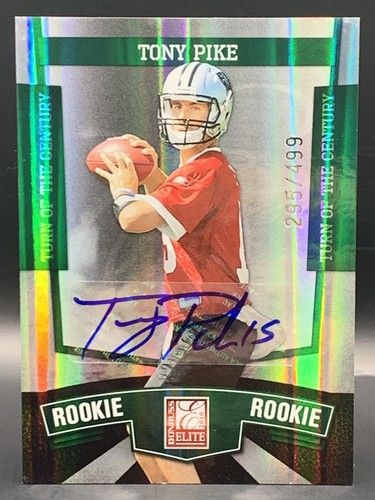2010 Donruss Elite Tony Pike Turn of the Century Rookie Auto /499