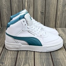 PUMA Porsche Legacy CA Pro Mid Men Sneaker Shoe White Bold Blue Sz 11 Athletic