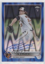 2022 Topps Chrome Rookie Blue RayWave Refractor 94/150 Mike Baumann Auto 0eo6