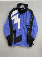 Salt Lake City 2002 Winter Olympics Marker Jacket Vintage Hooded Parka Ski Coat