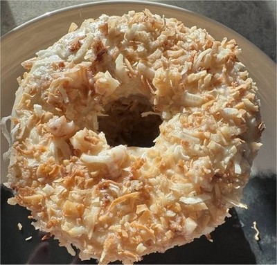 Toasted Coconut Donuts * Toasted Coconut Doughnuts * Organic Ingredients