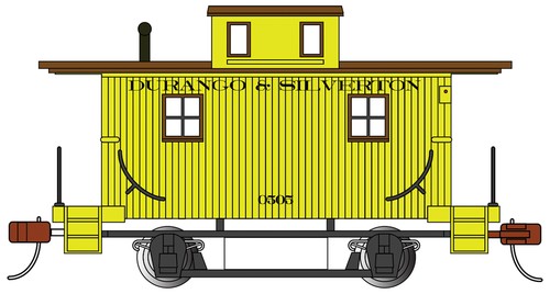 Bobber Caboose Bachmann 18403 HO Durango y Silverton Old-Time | Zustand: New
