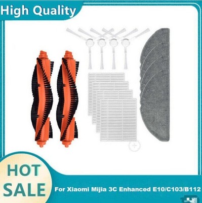 DE Main Side Brush Filter Für Xiaomi Mijia 3C Enhanced E10/C103/B112 Vacuum AEU