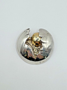 Broche Vintage Design De Créateur Sidney Carron - Occasion