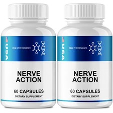 Nerve Action Health Nervous System Supplement - 120 Capsules (2 Pack)