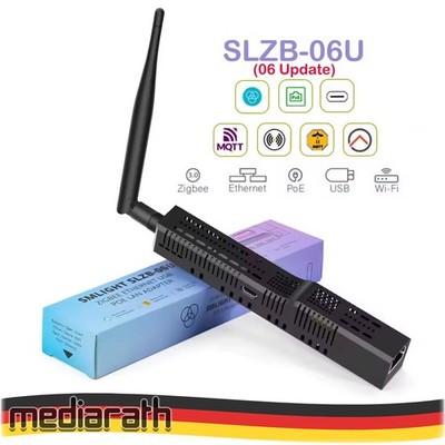 SMLIGHT SLZB-06U Zigbee LAN PoE USB Wi-Fi Adapter Zigbee2MQTT ZHA Thread CC2652P
