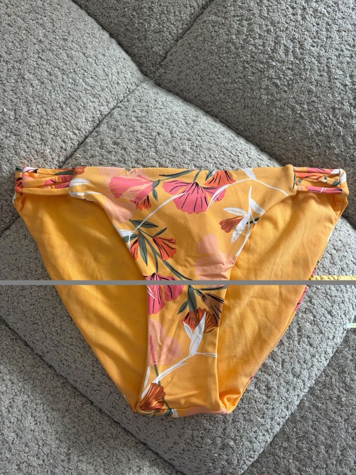 Roxy bas de maillot femme XS regular slip full coverage floral