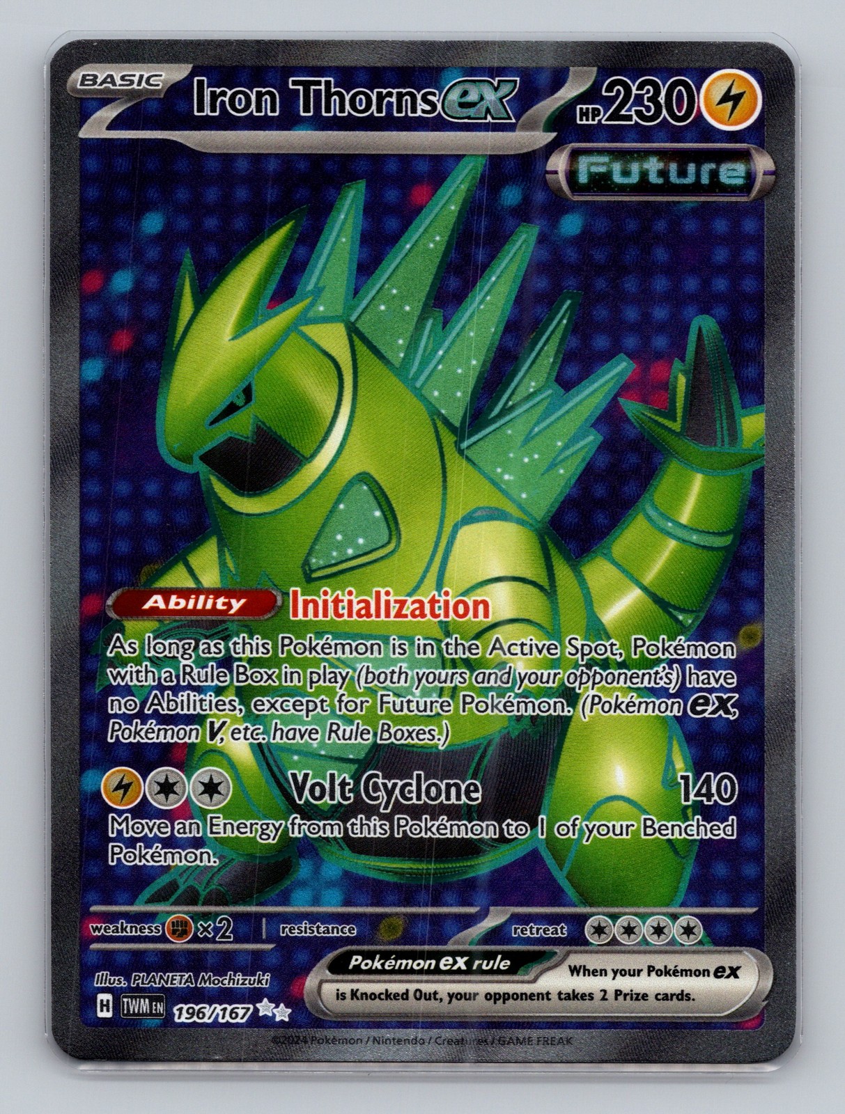 Iron Thorns ex 196/167 Ultra Rare SV06: Twilight Masquerade NM Pokemon