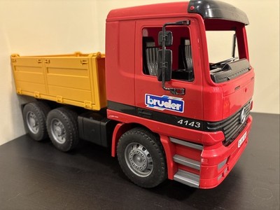 Bruder Mercedes Actros 4143 Red Yellow Construction Dump Truck Made in Germany