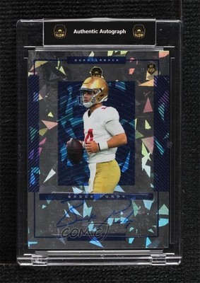 2022 Super Glow Blue Crystals 3/5 Brock Purdy #BP-4A Rookie Auto RC 3hd