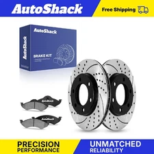 Front Drilled Slotted Brake Rotors Ceramic Pads for Dodge Dakota Durango