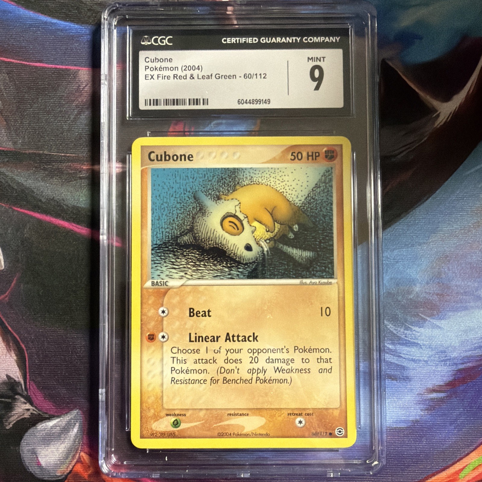 Cubone Pokémon TCG EX Fire Red & Leaf Green 2004 60/112 CGC 9