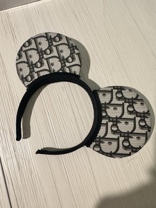 Upcycled Dior Black & Cream Patterned Padded Headband Dior Headband | eBay main image 4
