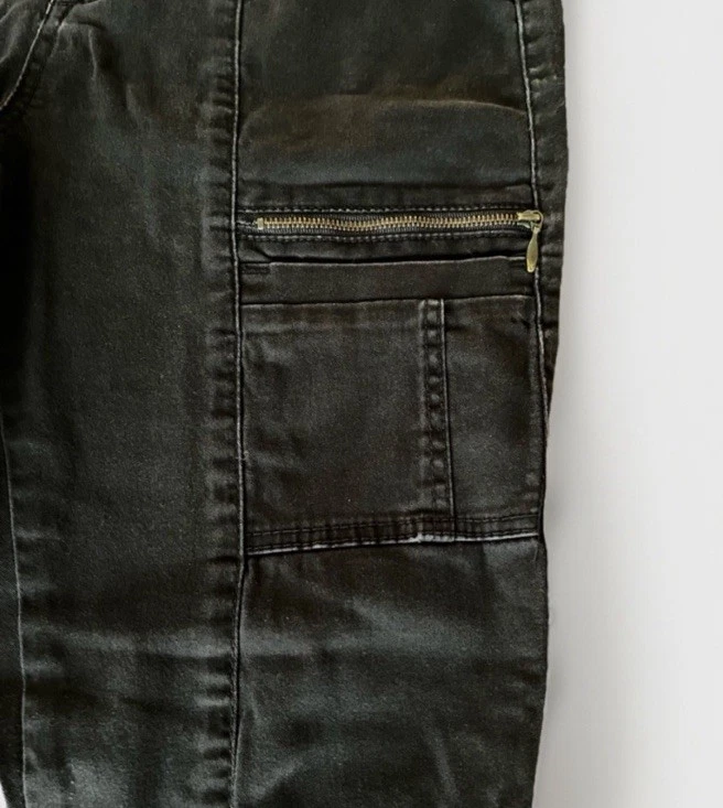 UNIONBAY | Grunge Y2K | Pantalón cargo ajustado | Negro | Mujer’s 7 Foto 4 de 4