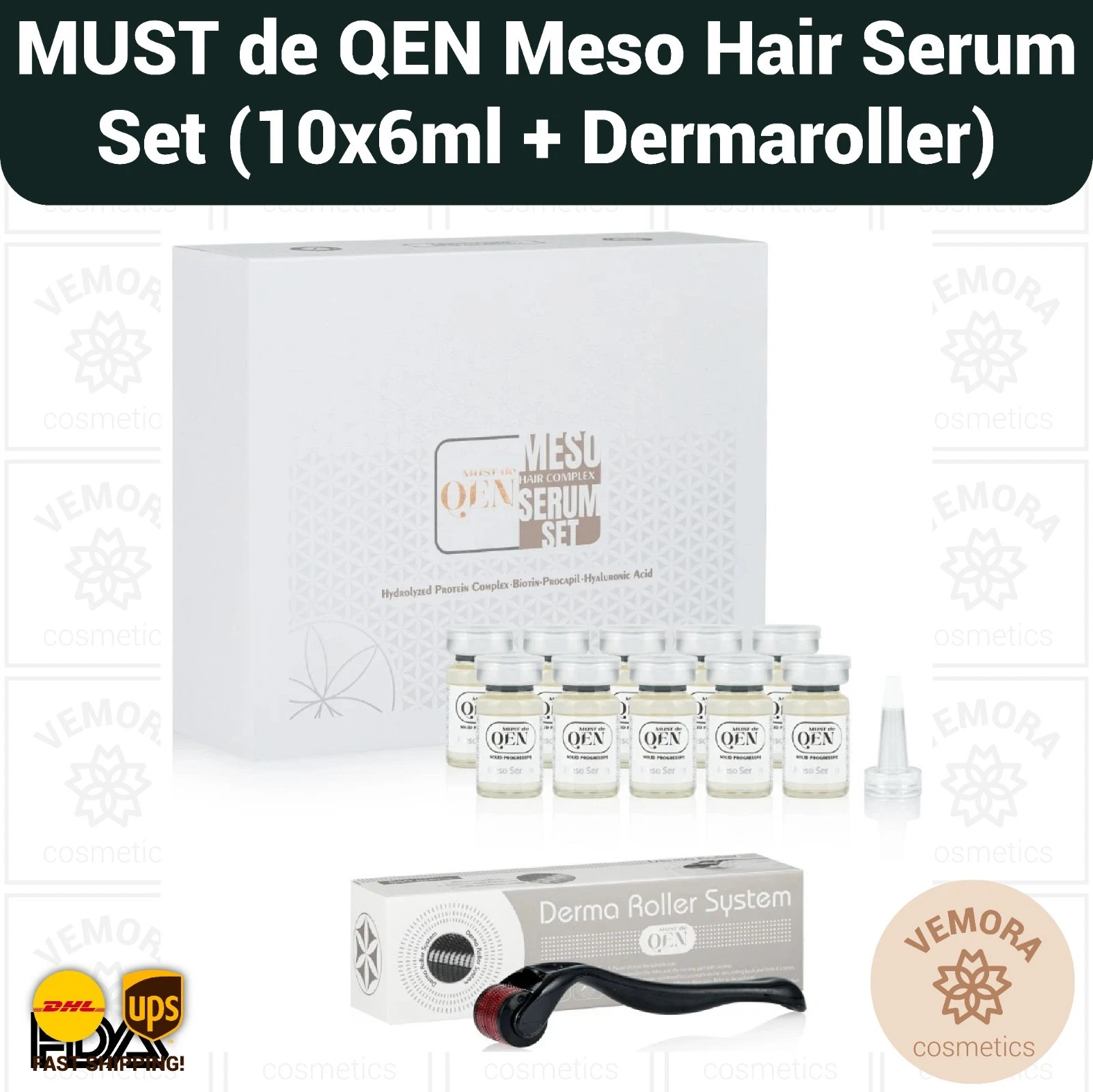 MUST de QEN Anti Hair Loss After Hair Transplant Meso Hair Complex Serum Set
Opens in a new window o