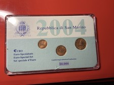 San Marino Euro Special Set 2004 - 1, 2 and 5 Cents - In Blister Pack