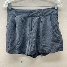 Rails 100% Silk Leopard Animal Print Preppy Boxer Shorts Size S Y2K